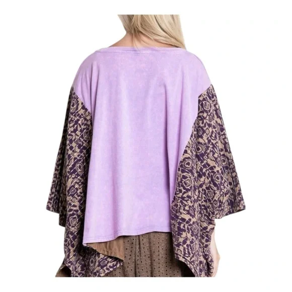 Custom Billy Joel Upcycled Kantha Graphic Tee / Boho Tunic Top - Picture 3 of 3